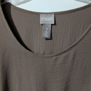 Chico's Brown 3/4 Sleeve Top